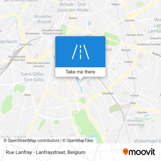 Rue Lanfray - Lanfraystraat map