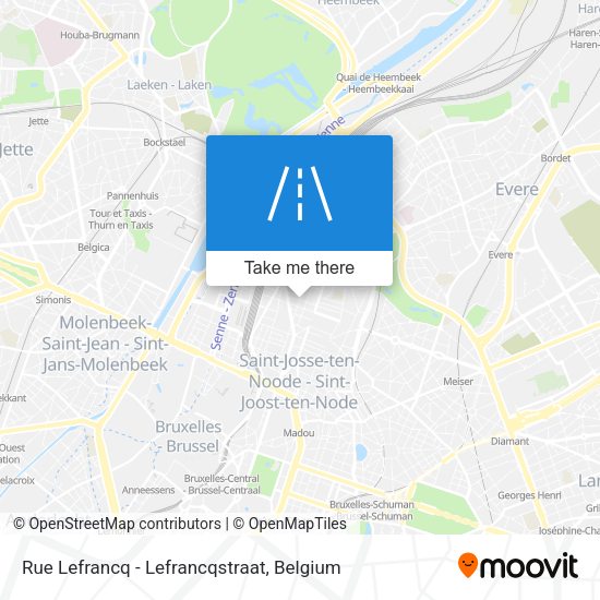 Rue Lefrancq - Lefrancqstraat map
