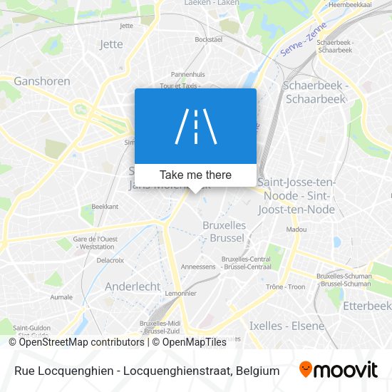 Rue Locquenghien - Locquenghienstraat map