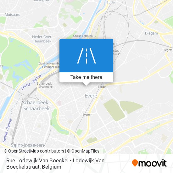 Rue Lodewijk Van Boeckel - Lodewijk Van Boeckelstraat plan