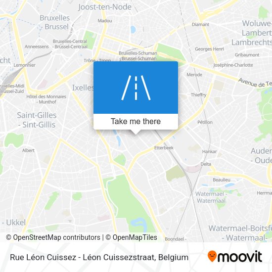 Rue Léon Cuissez - Léon Cuissezstraat map