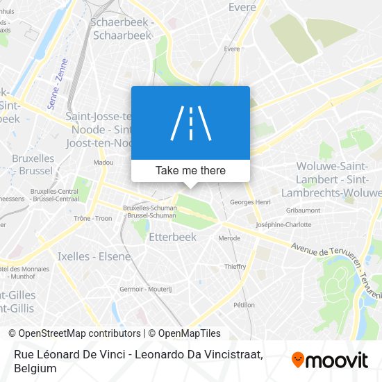 Rue Léonard De Vinci - Leonardo Da Vincistraat map
