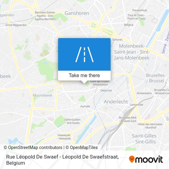 Rue Léopold De Swaef - Léopold De Swaefstraat map