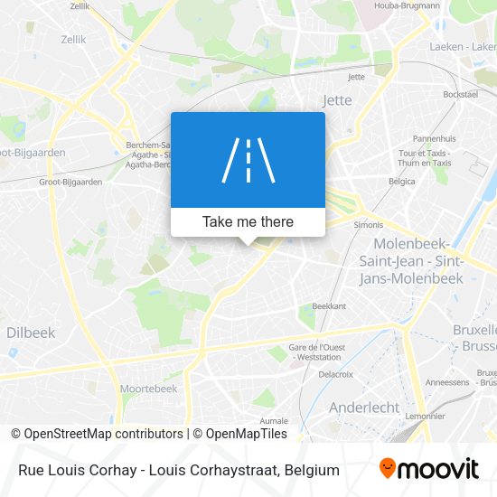 Rue Louis Corhay - Louis Corhaystraat map