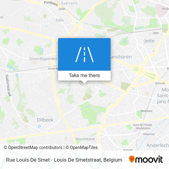 Rue Louis De Smet - Louis De Smetstraat map