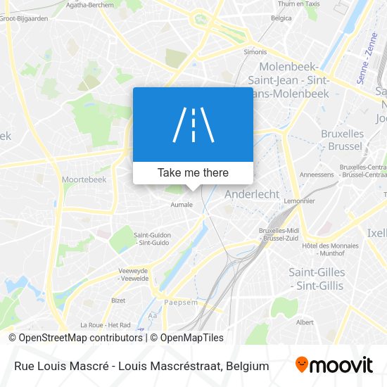 Rue Louis Mascré - Louis Mascréstraat map
