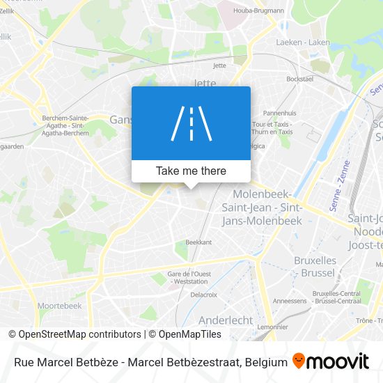 Rue Marcel Betbèze - Marcel Betbèzestraat map