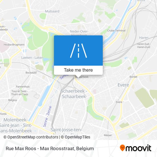 Rue Max Roos - Max Roosstraat map