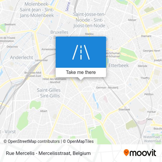 Rue Mercelis - Mercelisstraat map