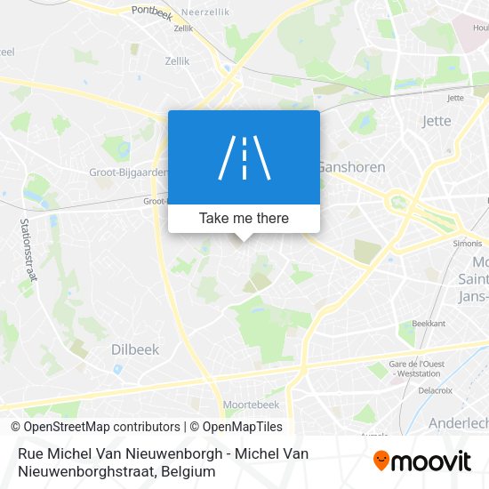 Rue Michel Van Nieuwenborgh - Michel Van Nieuwenborghstraat map