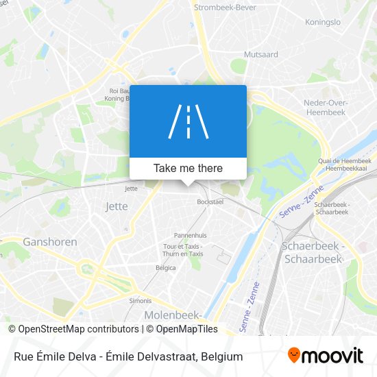 Rue Émile Delva - Émile Delvastraat map