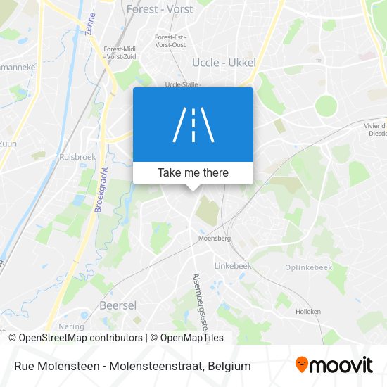 Rue Molensteen - Molensteenstraat map