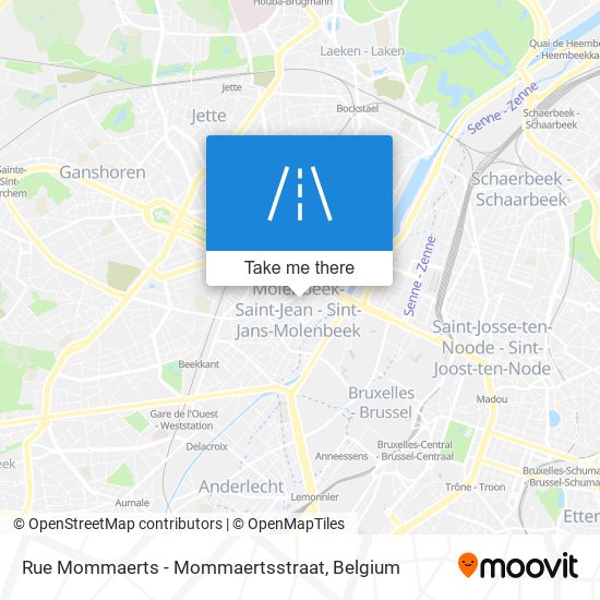 Rue Mommaerts - Mommaertsstraat map