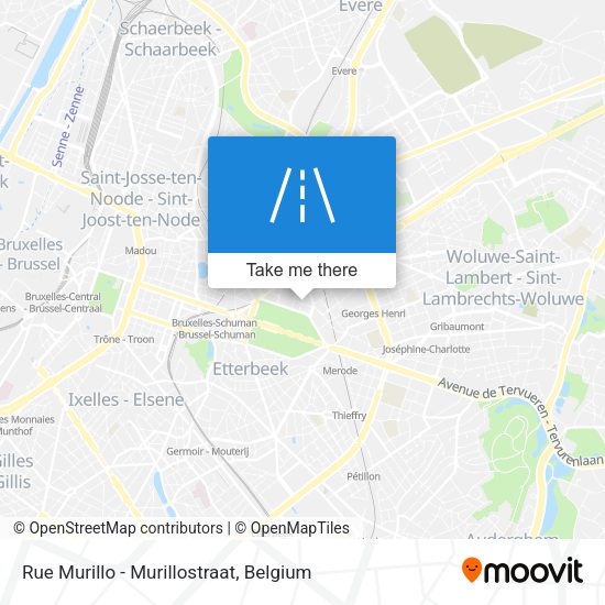 Rue Murillo - Murillostraat map