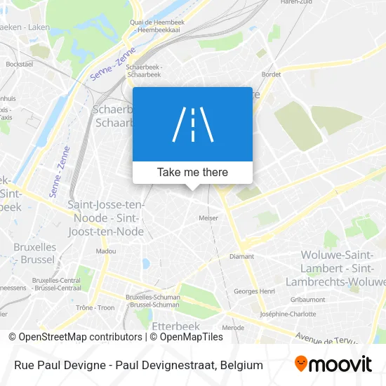 Rue Paul Devigne - Paul Devignestraat map