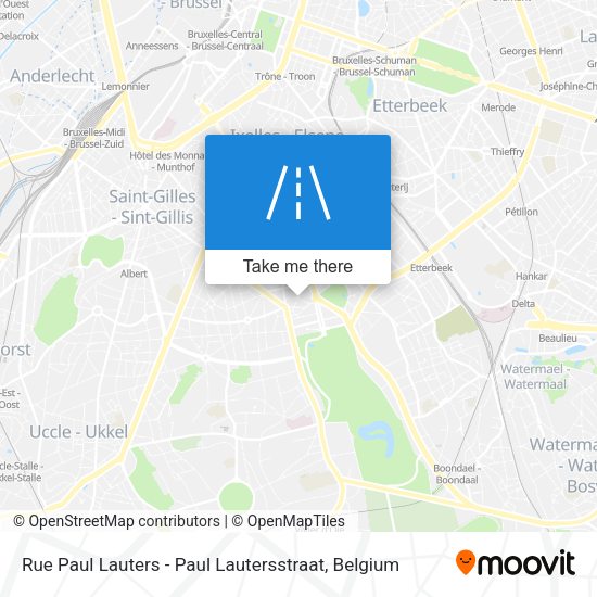 Rue Paul Lauters - Paul Lautersstraat plan
