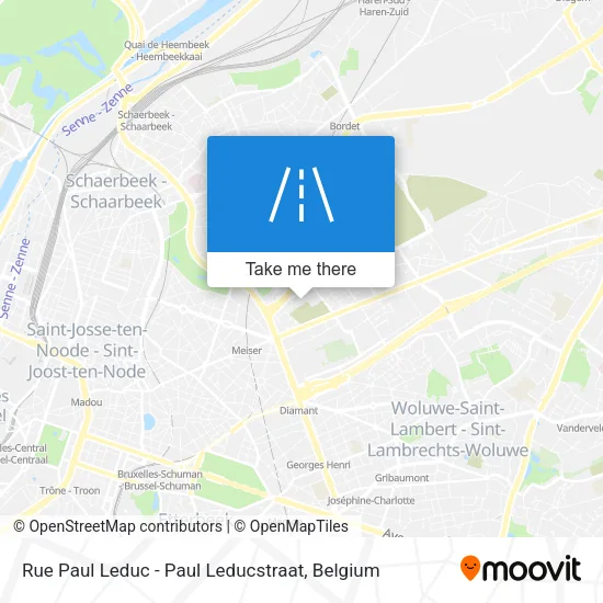 Rue Paul Leduc - Paul Leducstraat map