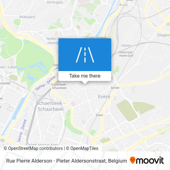 Rue Pierre Alderson - Pieter Aldersonstraat plan