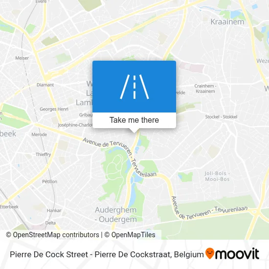 Pierre De Cock Street - Pierre De Cockstraat map