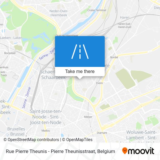 Rue Pierre Theunis - Pierre Theunisstraat map