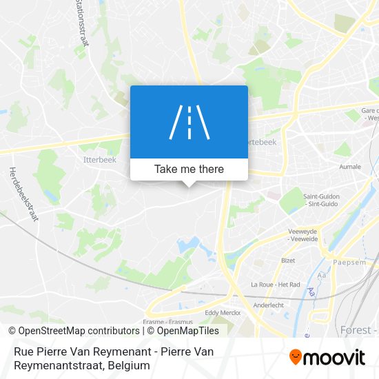 Rue Pierre Van Reymenant - Pierre Van Reymenantstraat map