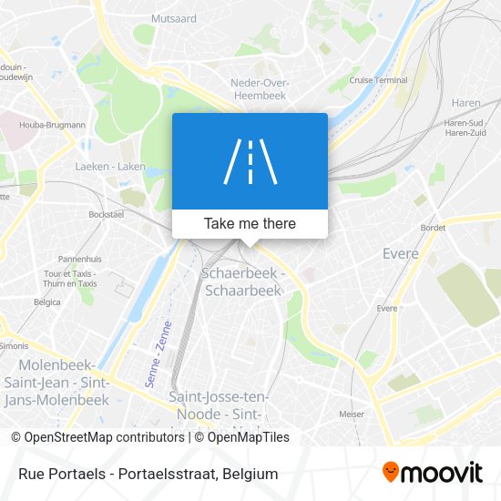 Rue Portaels - Portaelsstraat map