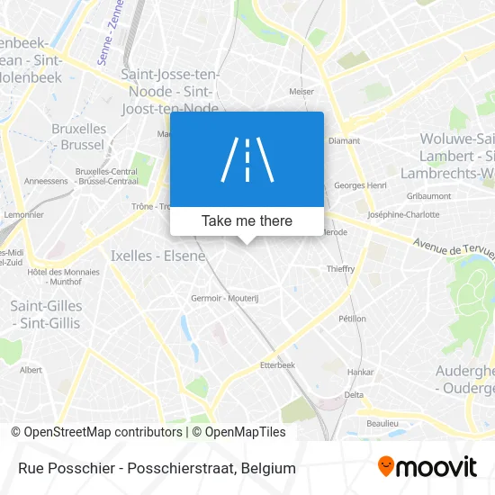 Posschier Street map