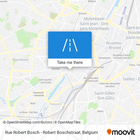 Rue Robert Bosch - Robert Boschstraat map