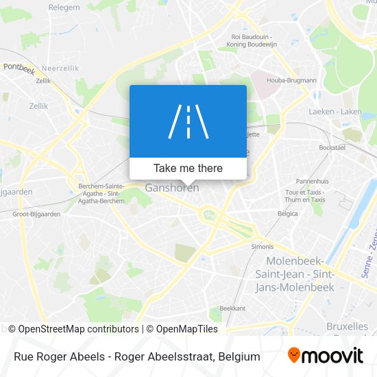 Rue Roger Abeels - Roger Abeelsstraat plan
