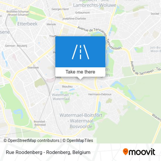 Rue Roodenberg - Rodenberg map