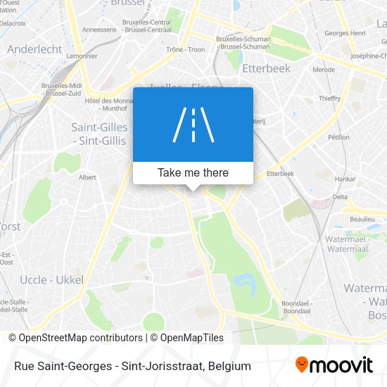 Rue Saint-Georges - Sint-Jorisstraat plan