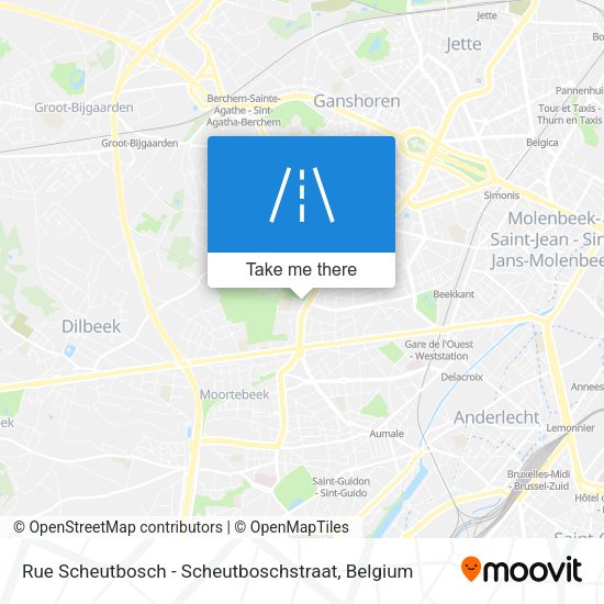 Rue Scheutbosch - Scheutboschstraat plan