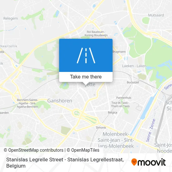 Stanislas Legrelle Street - Stanislas Legrellestraat map