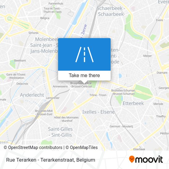 Rue Terarken - Terarkenstraat map