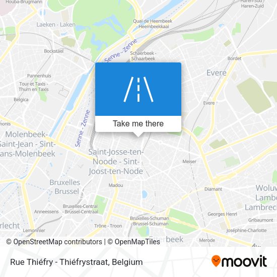 Rue Thiéfry - Thiéfrystraat map