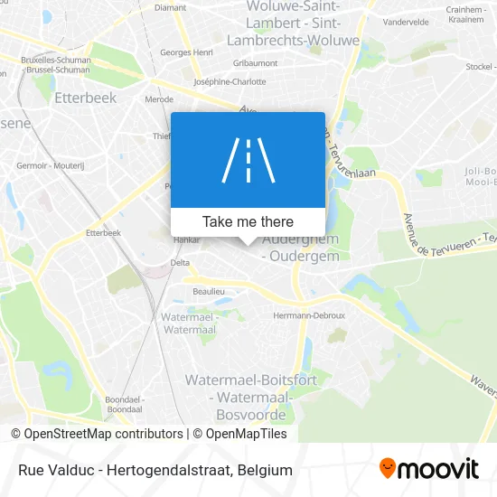 Valduc Street - Hertogendal Street map