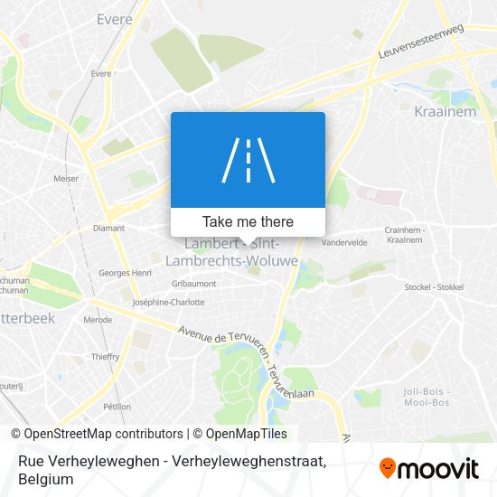 Rue Verheyleweghen - Verheyleweghenstraat plan