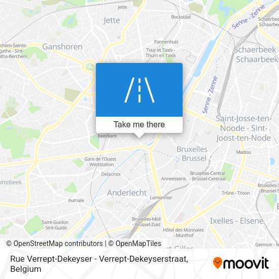 Rue Verrept-Dekeyser - Verrept-Dekeyserstraat map
