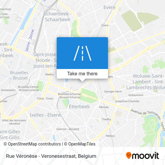 Rue Véronèse - Veronesestraat map