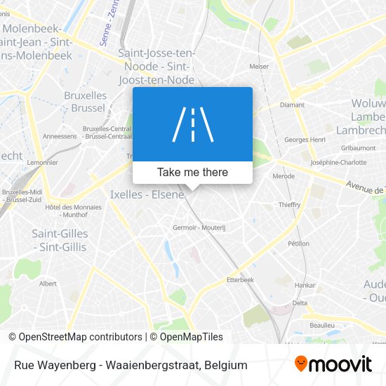 Rue Wayenberg - Waaienbergstraat plan