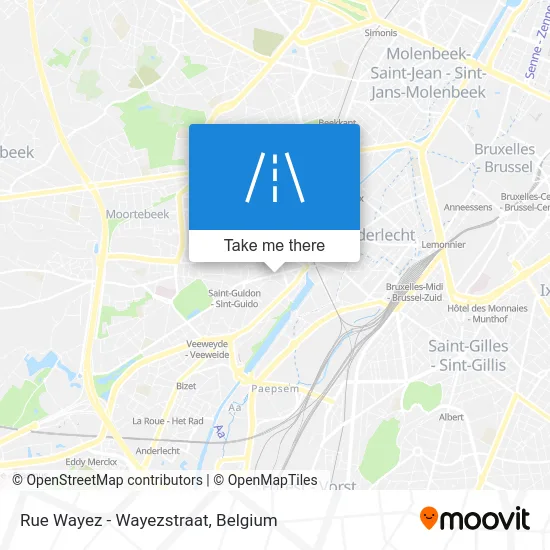 Wayez Street - Wayezstraat map