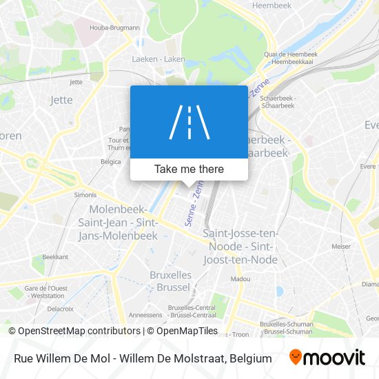 Rue Willem De Mol - Willem De Molstraat map