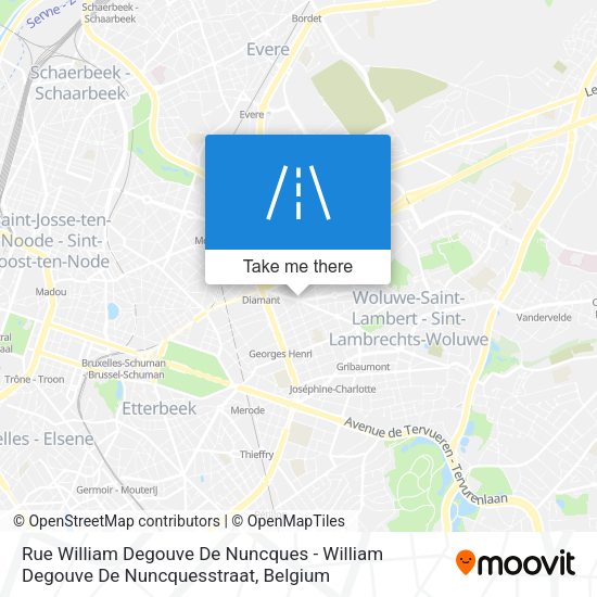 Rue William Degouve De Nuncques - William Degouve De Nuncquesstraat map