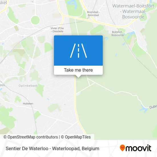 Waterloo Path - Waterloopad map