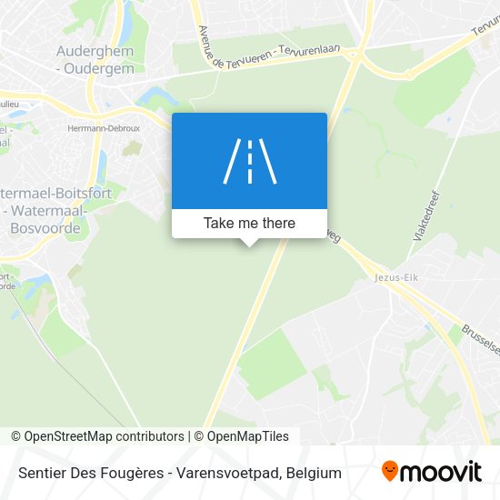 Sentier Des Fougères - Varensvoetpad map