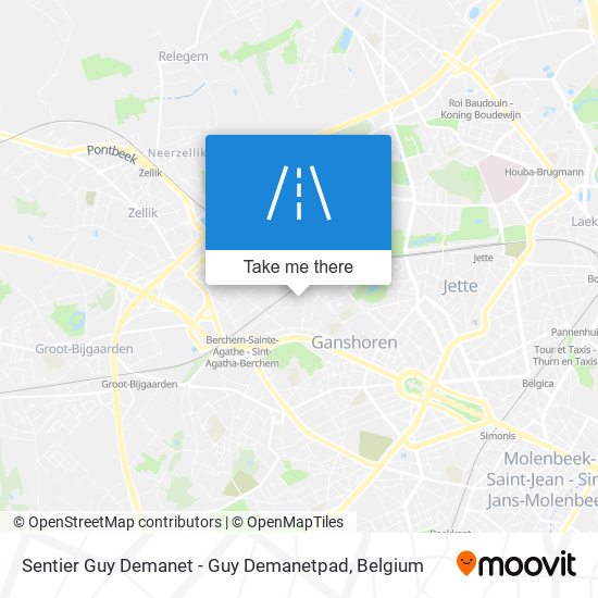 Sentier Guy Demanet - Guy Demanetpad map