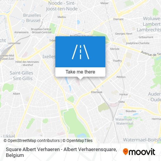 Square Albert Verhaeren - Albert Verhaerensquare map