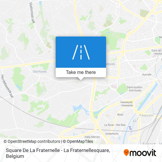 Square De La Fraternelle - La Fraternellesquare map
