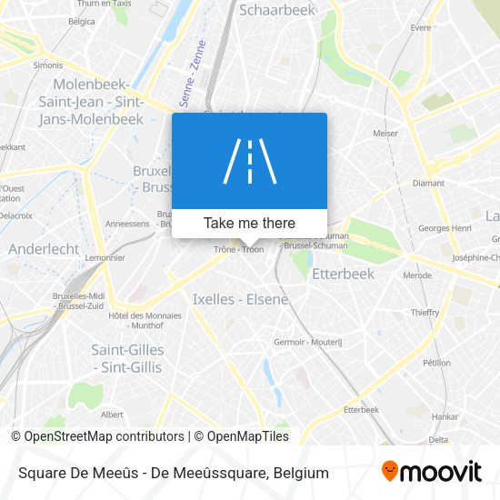 Square De Meeûs - De Meeûssquare plan
