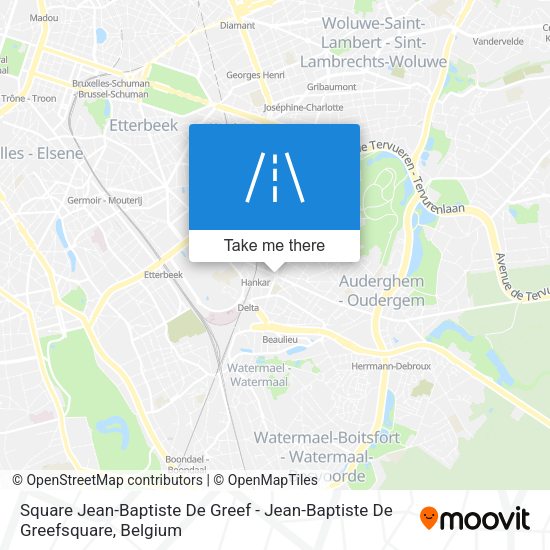 Square Jean-Baptiste De Greef - Jean-Baptiste De Greefsquare map
